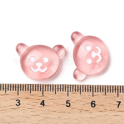 Кабошоны из полупрозрачной смолы с изображением животных RESI-M040-03-2-1