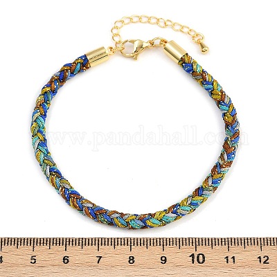 Браслеты из плетеного нейлонового шнура толщиной 4 мм FIND-A057-01G-02-1