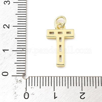 Латунные микро проложить кубического циркония подвески KK-V014-01G-20-1