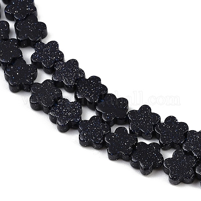 Синтетический синий авантюрин бисер нитей G-B138-C14-01-1