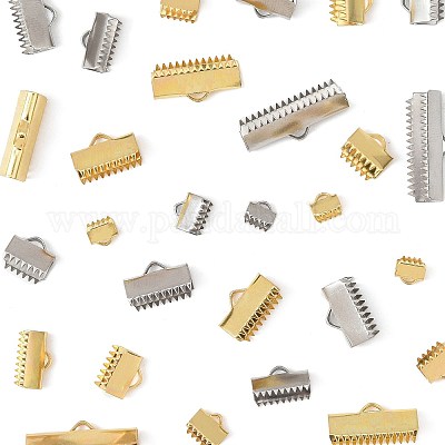 50 шт. 13 стиля 304 нержавеющая сталь ленточный обжимной наконечник STAS-FS0002-03-1