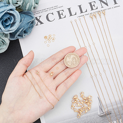 Наборы для самостоятельного изготовления ожерелий из нержавеющей стали 304 DIY-UN0002-23-1