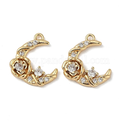 Латунные микро проложить кубического циркония подвески KK-U045-11G-1