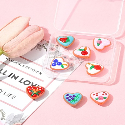 8 шт. 8-х цветные стеклянные бусины LAMP-FS0001-51-1