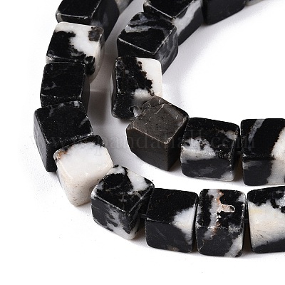 Природные зебры яшмы бисер нитей G-T139-8x8-15A-1