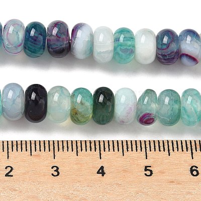 Натуральные полосатые агатовые бусы G-F790-I01-01F-1