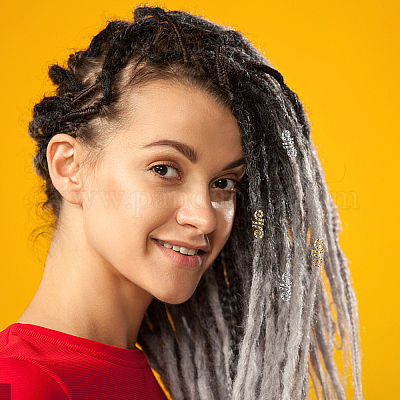 Манжеты из сплава для волос с покрытием&nbsp;OHAR-PH0001-20-1