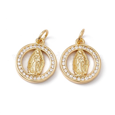 Стойки обшивки латунь микро проложить Циркон подвеску ZIRC-C040-44G-02-1