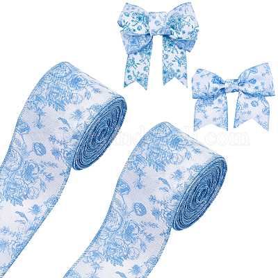 Полиэстер атласные ленты SRIB-WH0001-06B-1