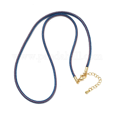 Изготовление ожерелья из плетеного нейлонового шнура толщиной 2.5 мм FIND-G095-01G-02-1