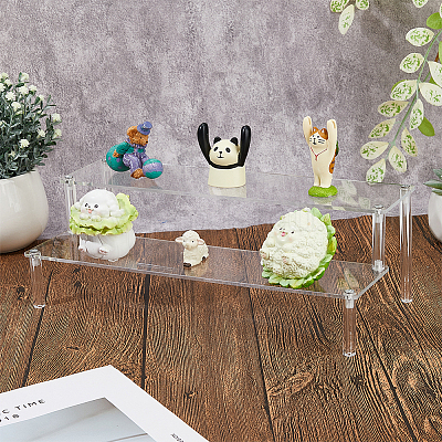 2-уровневый акриловый органайзер с подставкой для дисплея ODIS-WH0070-11B-02-1