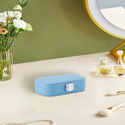 Коробка для хранения ювелирных изделий из искусственной кожи CON-WH0085-125D-1