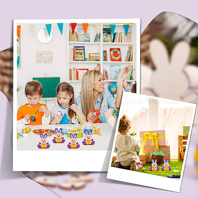 10шт 3d незаконченная деревянная форма яйца DIY-CA0005-01-1