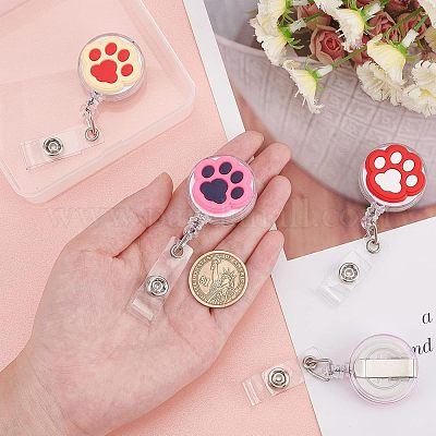 4 шт. 4 стиля ПВХ лапа значок катушка AJEW-CA0001-28A-1