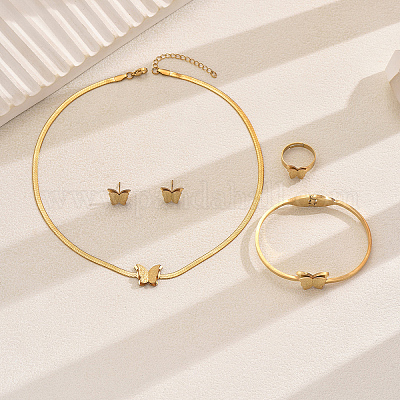 Комплекты из браслета-бабочки из нержавеющей стали RG3156-1