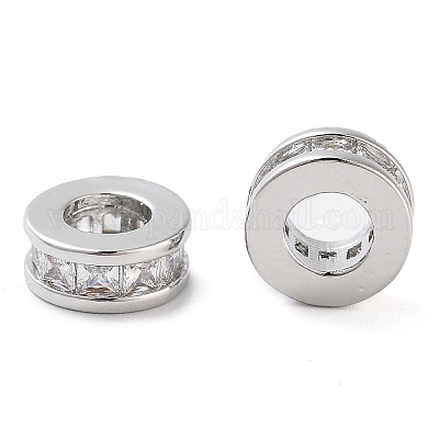 Латунные микропаве из прозрачного кубического циркония KK-U028-24P-1