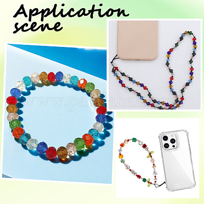 1240шт 9 стиля прозрачные стеклянные бусины EGLA-PA0001-07-1