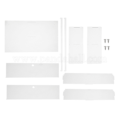 2-ярусная прозрачная акриловая витрина для минифигурок ODIS-WH0061-50B-1