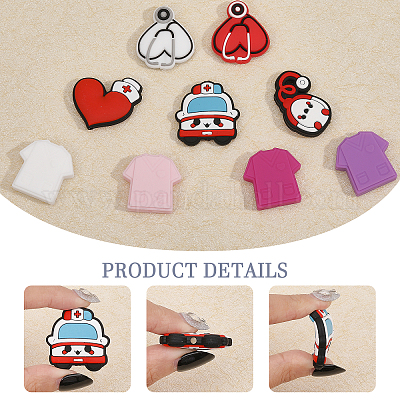 15шт 15 стиля пищевых экологически чистых силиконовых бусин FIND-CA0008-27-1