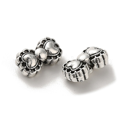 Сплавочные овальные бусины тибетского стиля  PALLOY-P302-11A-AS-1