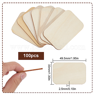 100 шт. древесины тополя WOOD-SP0001-22-1