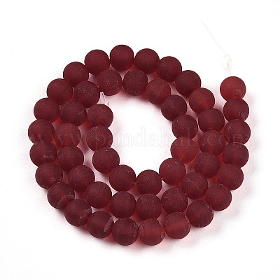 Прозрачные стеклянные бусины GLAA-T032-T8mm-MD20-1