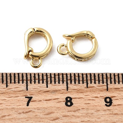 Латунные микро проложить четкие кубического циркония кулон поручительств KK-G542-10G-1