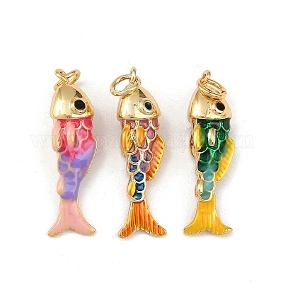 Латунь эмаль подвески&nbsp;KK-L255-03G-A-1