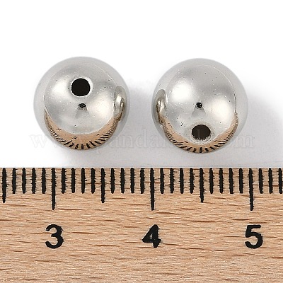 Пластиковые круглые бусины ccb ALUM-U001-08C-06-1