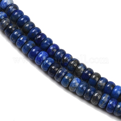 Нитки бусины из натурального ляписа-лазури G-K343-C51-01-1
