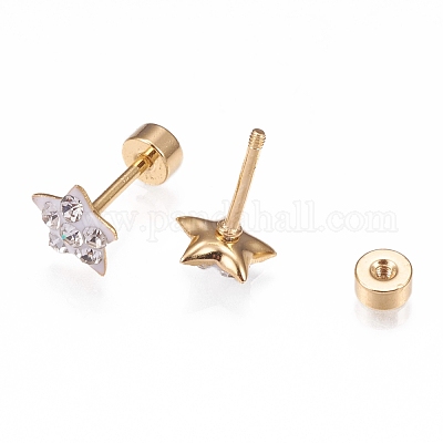 Заглушки для мочки уха из нержавеющей стали 304 EJEW-H105-10-1