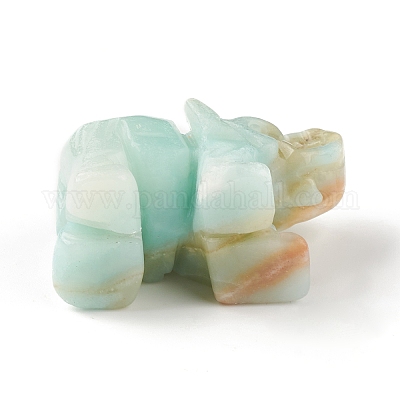 Слон натуральный драгоценный камень статуэтка украшение дисплея G-F737-02B-1