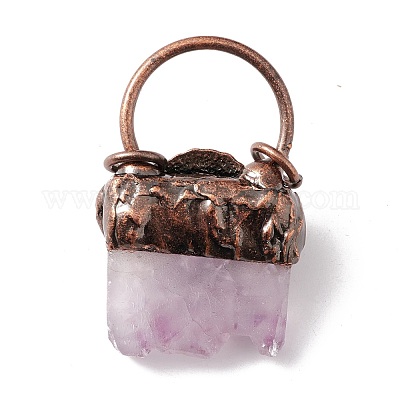 Натуральные друзы аметисты большие подвески G-I324-18R-1