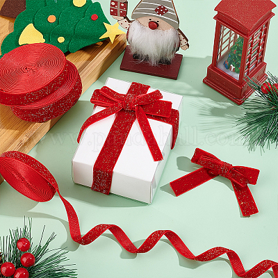 3 рулон 3 видов блестящих односторонних бархатных лент OCOR-PH0004-13-1