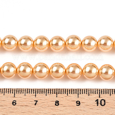 Стеклянные жемчужные бусины HY-G002-01D-10-1