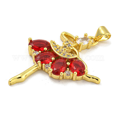 Стойки обшивки латунь микро проложить Циркон подвеску KK-G513-94G-01-1