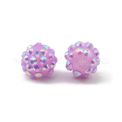 AB-цвет смолы горный хрусталь бисер RESI-S315-10x12-10-1