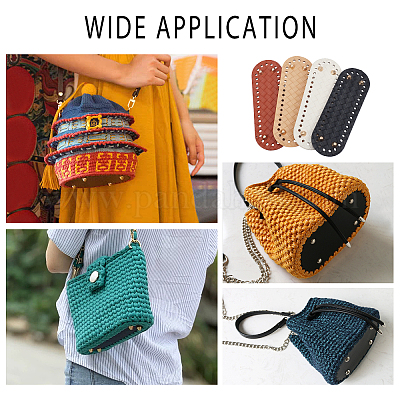 4 шт. 4-цветная овальная сумка из искусственной кожи с крючком&nbsp;PURS-WR0001-03-1