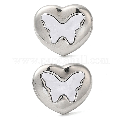 Серьги-гвоздики из нержавеющей стали 304 EJEW-U001-05P-01-1