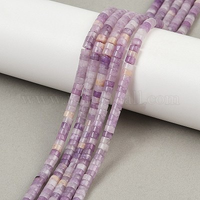 Натуральный лепидолит / пурпурный слюдяный камень бисер пряди&nbsp;G-H230-80-1