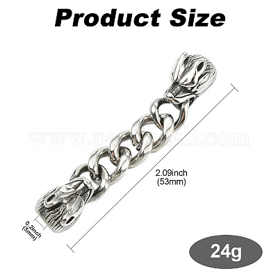 Концы из нержавеющей стали 304 с цепочкой FIND-CJC0012-141B-1