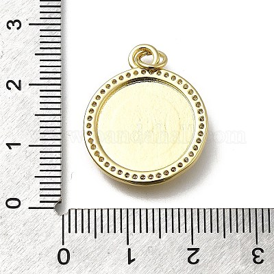 Латунные микро проложить кубического циркония подвески KK-C090-24G-1