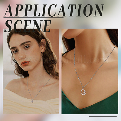 10 шт. комплект из цепочек-спутников из нержавеющей стали 304 для мужчин и женщин NJEW-NB0001-13-1