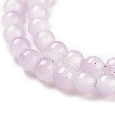 Выпечка окрашенные стеклянные бусины пряди DGLA-R053-01B-1