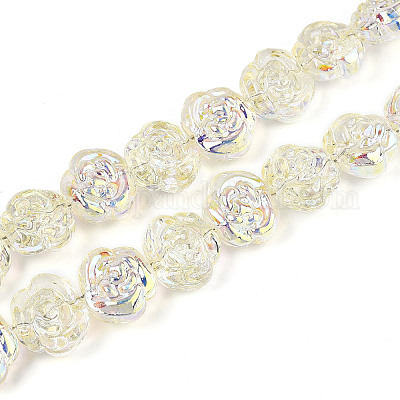 Гальванические стеклянные бусины EGLA-T025-02B-1