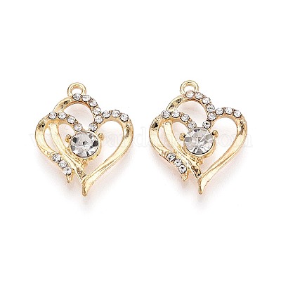 Подвески из сплава и страз PALLOY-T092-16G-1