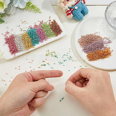 50 г 10-х цветных цилиндрических бусин SEED-DC0001-11-1