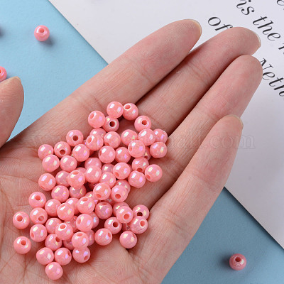 Непрозрачные акриловые бусины MACR-S370-D6mm-A04-1