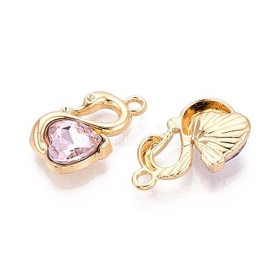 Подвески из сплава и страза PALLOY-T092-20G-1