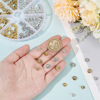 140шт 8 стильные бусины из сплава в тибетском стиле FIND-GO0001-98-1